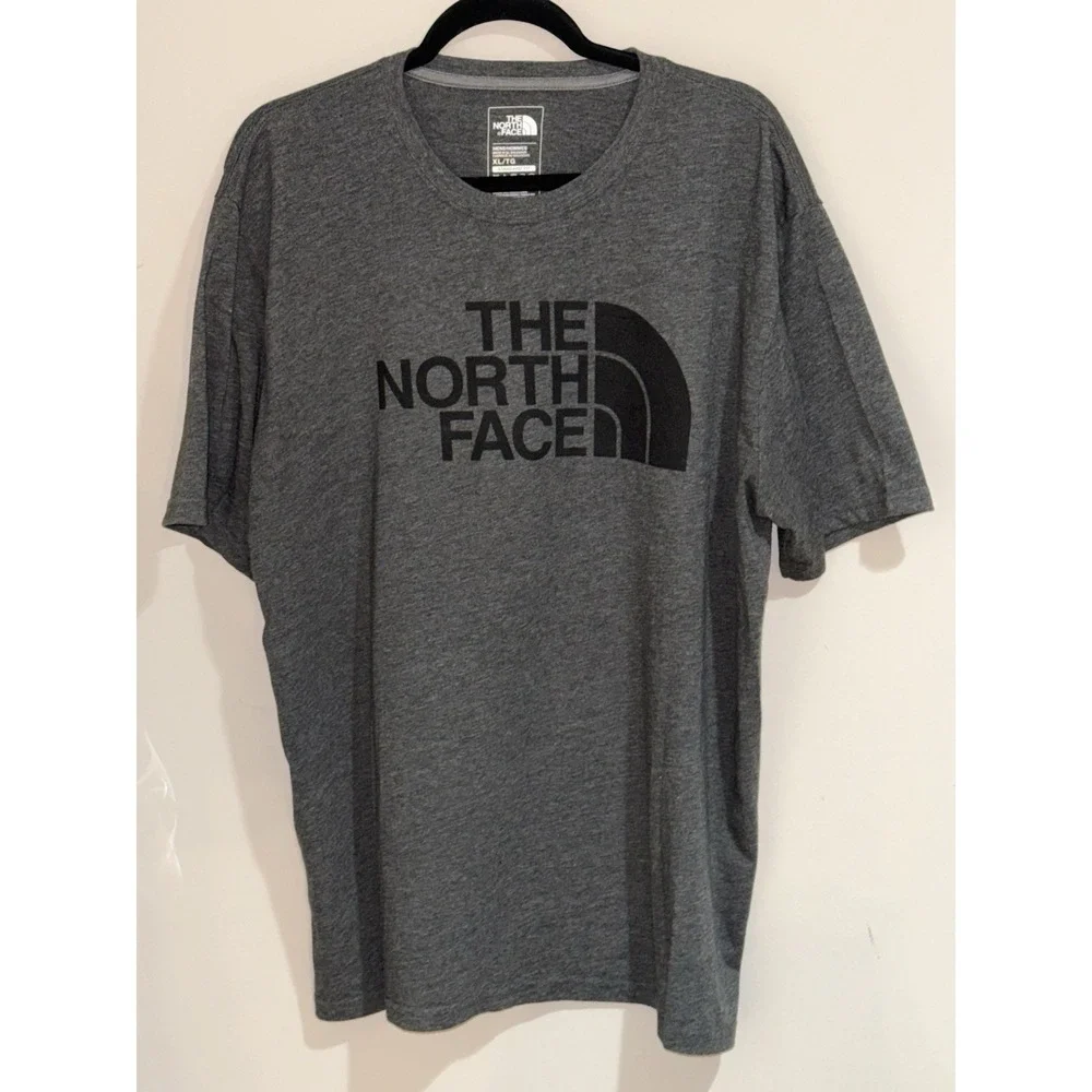The North Face Men's XL Unisex Half Dome Logo Cotton Blend Dark Gray T-Shirt